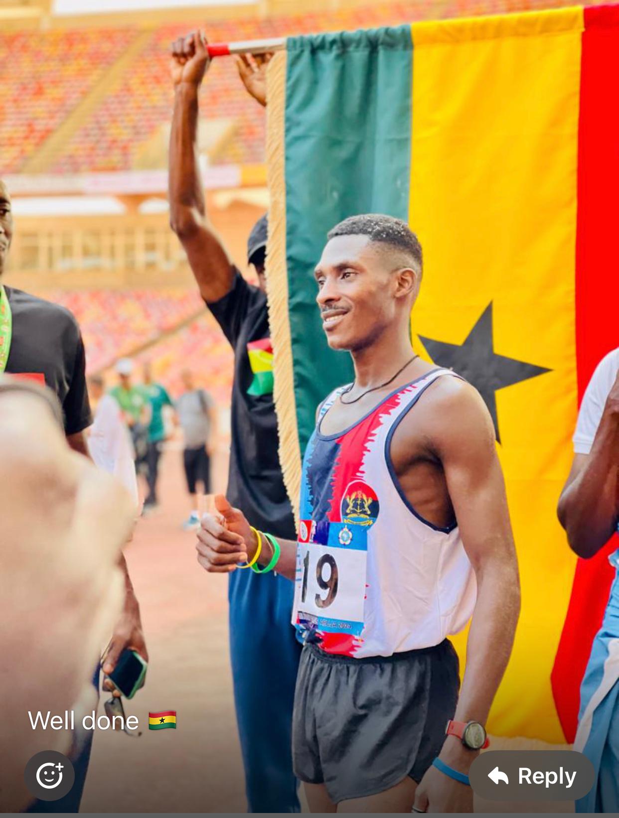 Ghanaian Athlete John Kudanu Makes History at African Military Games