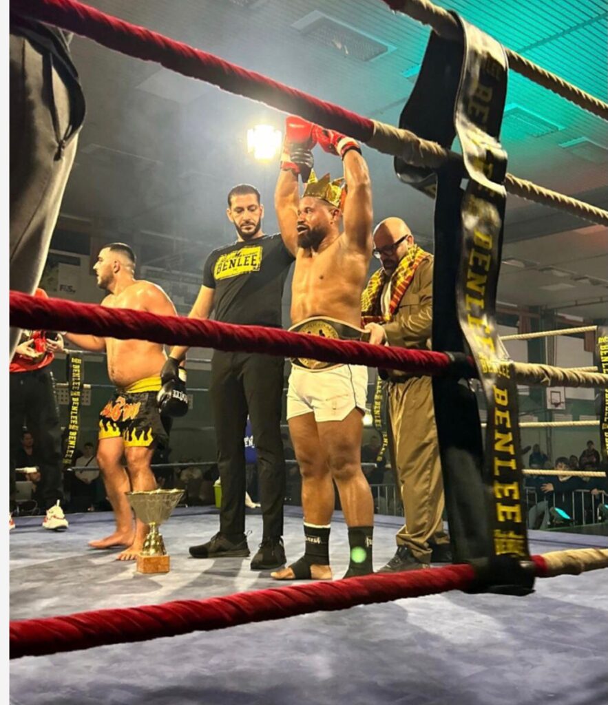 Steavano Tuekpe retains kickboxing world title in Germany