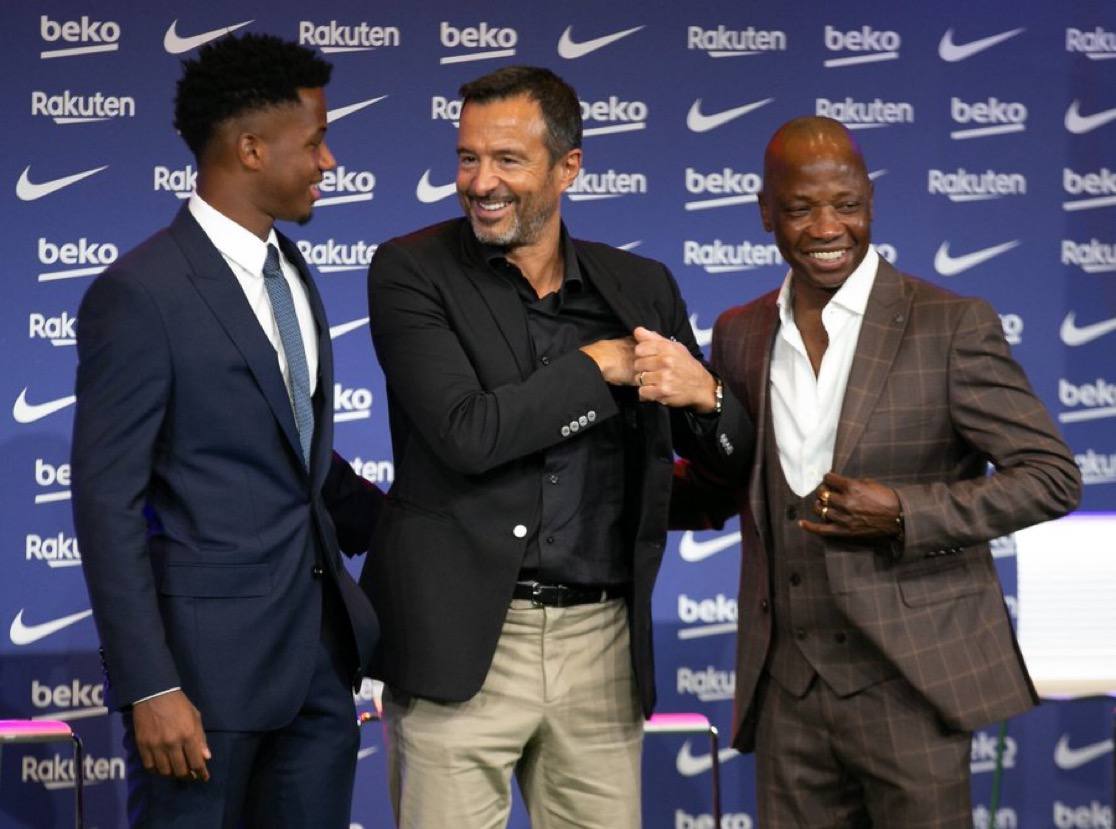 Two years ago, Ansu Fati was at the top of the world – Agent Jorge Mendes