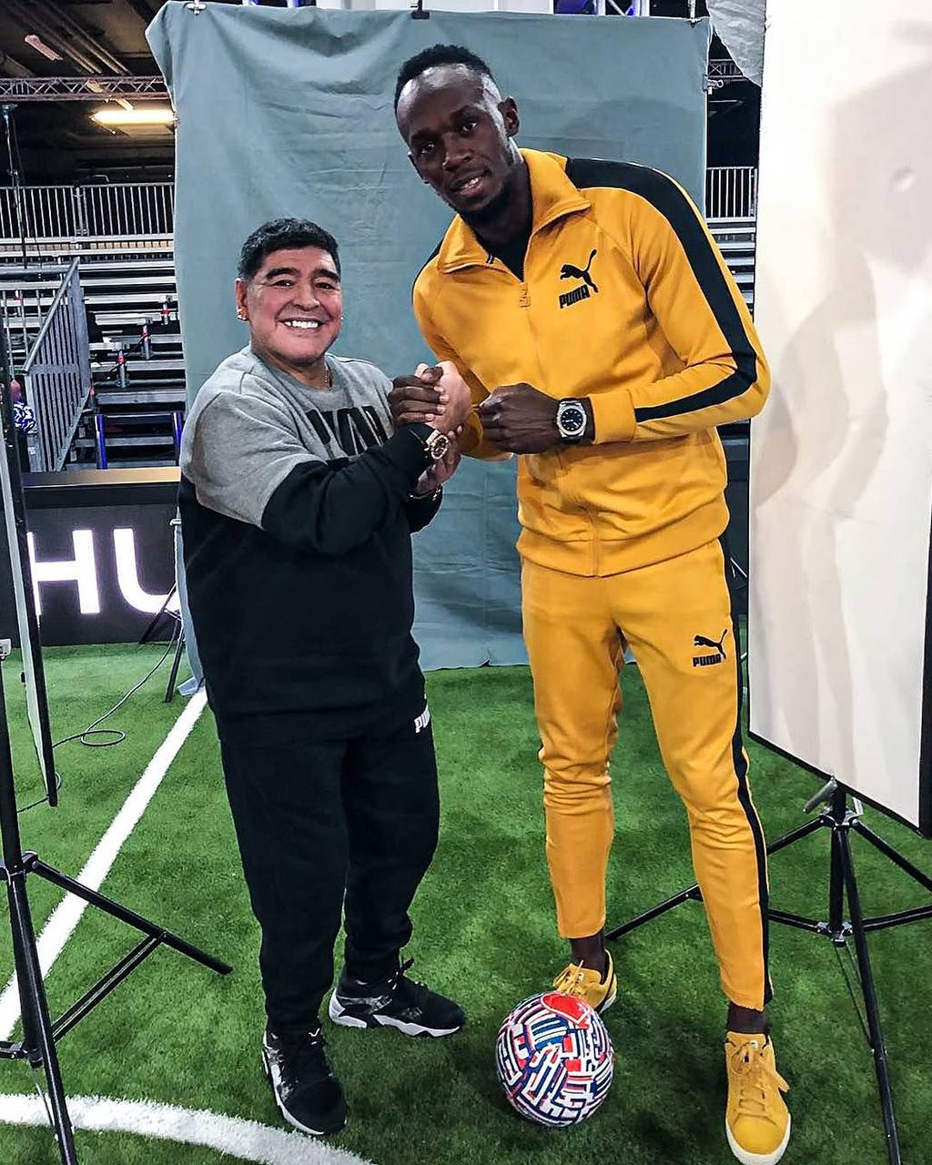 When Diego Maradona Met Usain Bolt: A Historic Encounter of Sporting Legends