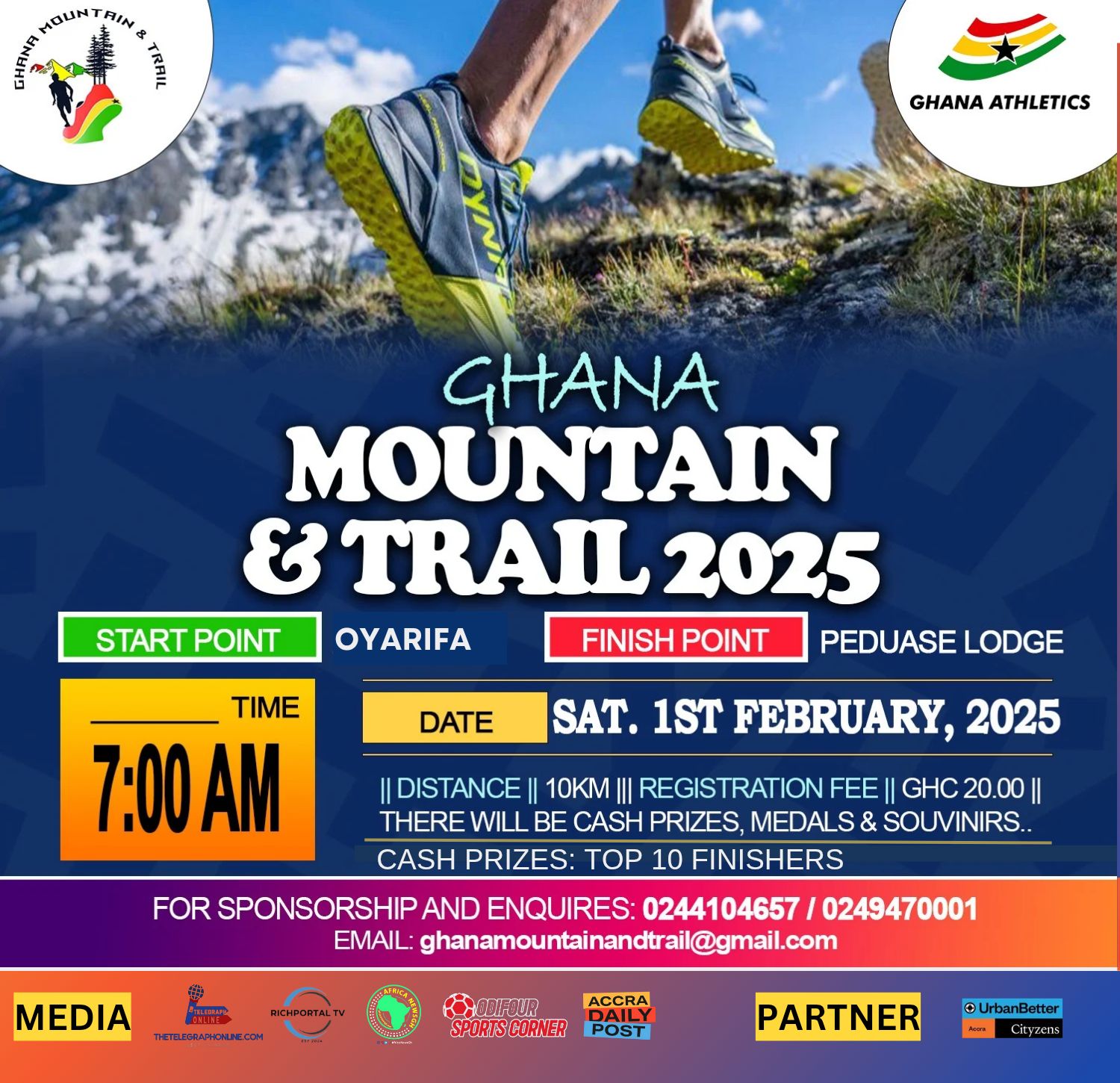 Ghana Mountain and Trail 2025 Route