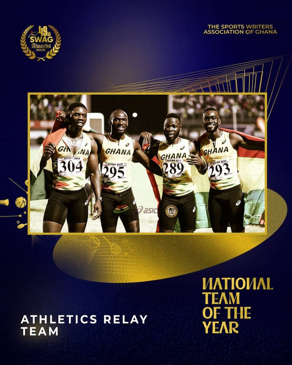 SWAG Awards: Male Athletics Relay Team Wins National Team of the Year