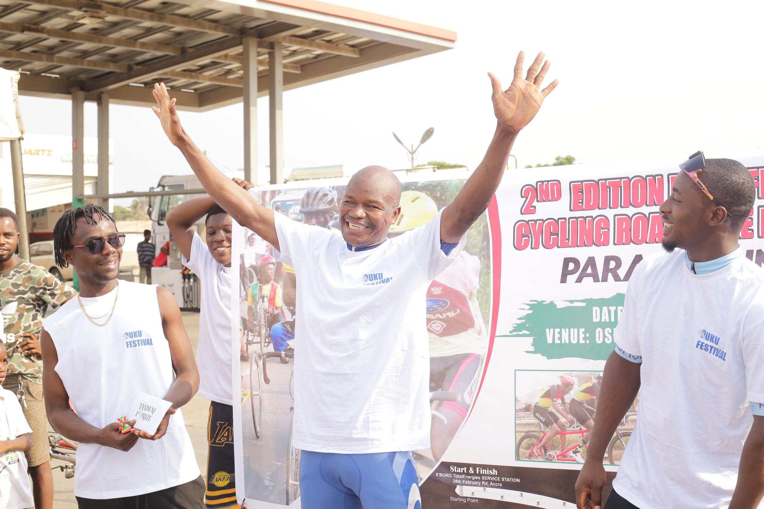 Olympian Peter Danvoru and Favour Ayiglo Victorious in Duku Festival Para Cycling Race