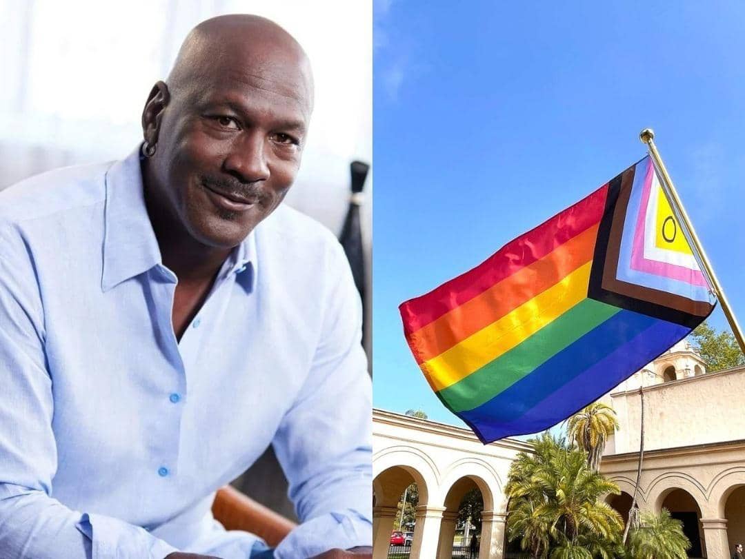 Michael Jordan on Pride Flag in Sports in US