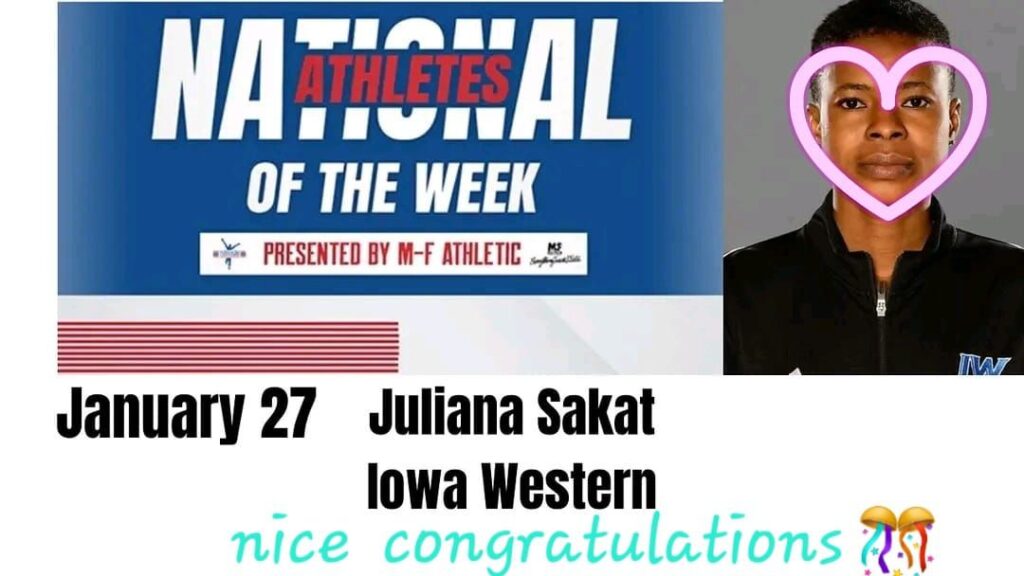 Lariba Sakat Named National Athlete of the Week