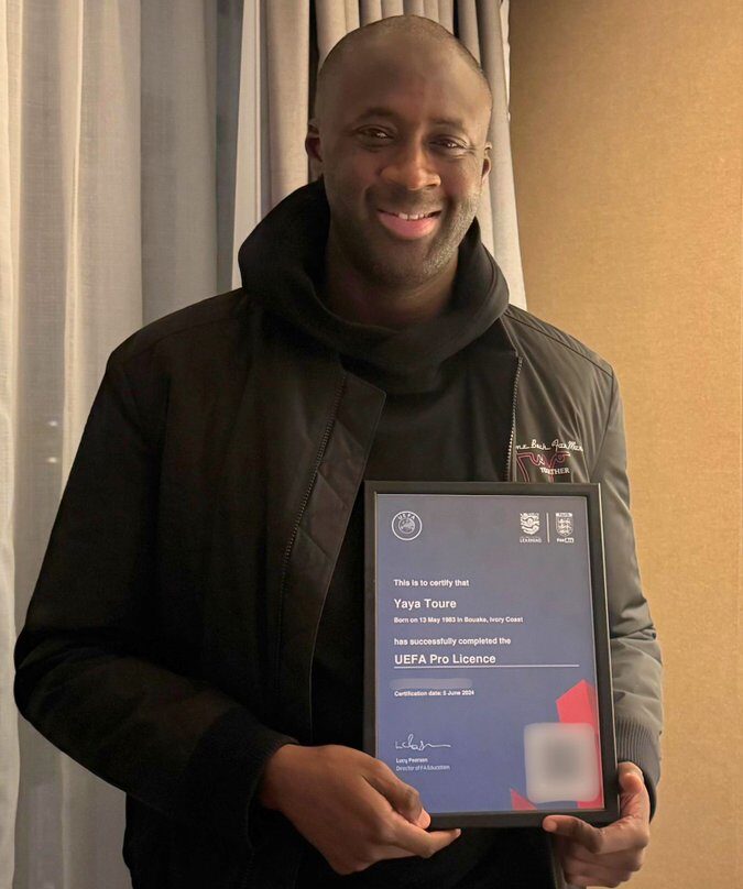 Yaya Touré Achieves UEFA Pro Licence