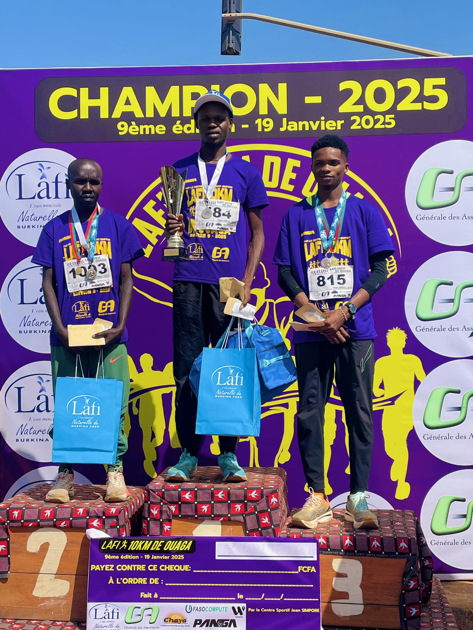 David Nakousi and Sherifa Moro Victorious in 10km Lafi de Ouaga