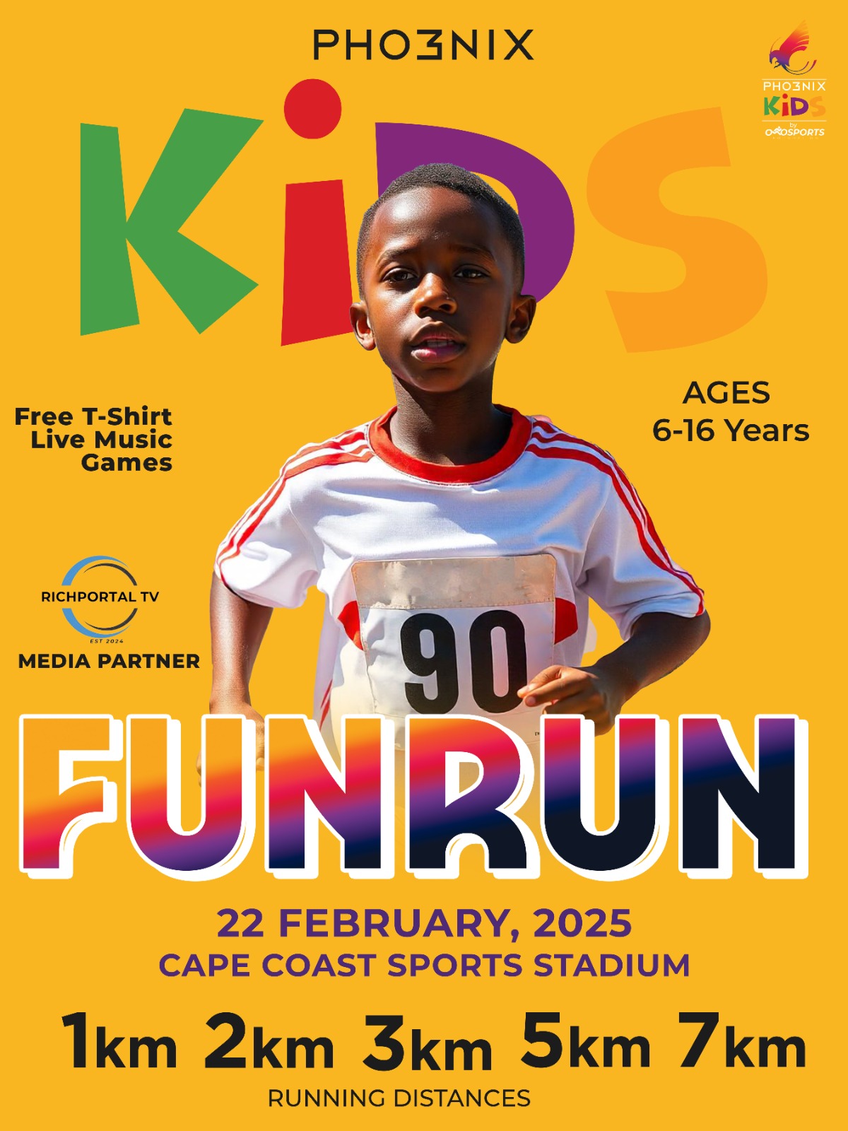 Prizes: Pho3nix Kids Run