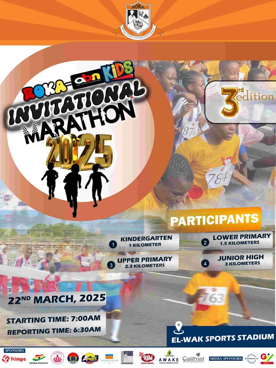 Roka Abn Kids Invitational Marathon Date Fixed for 2025 Edition