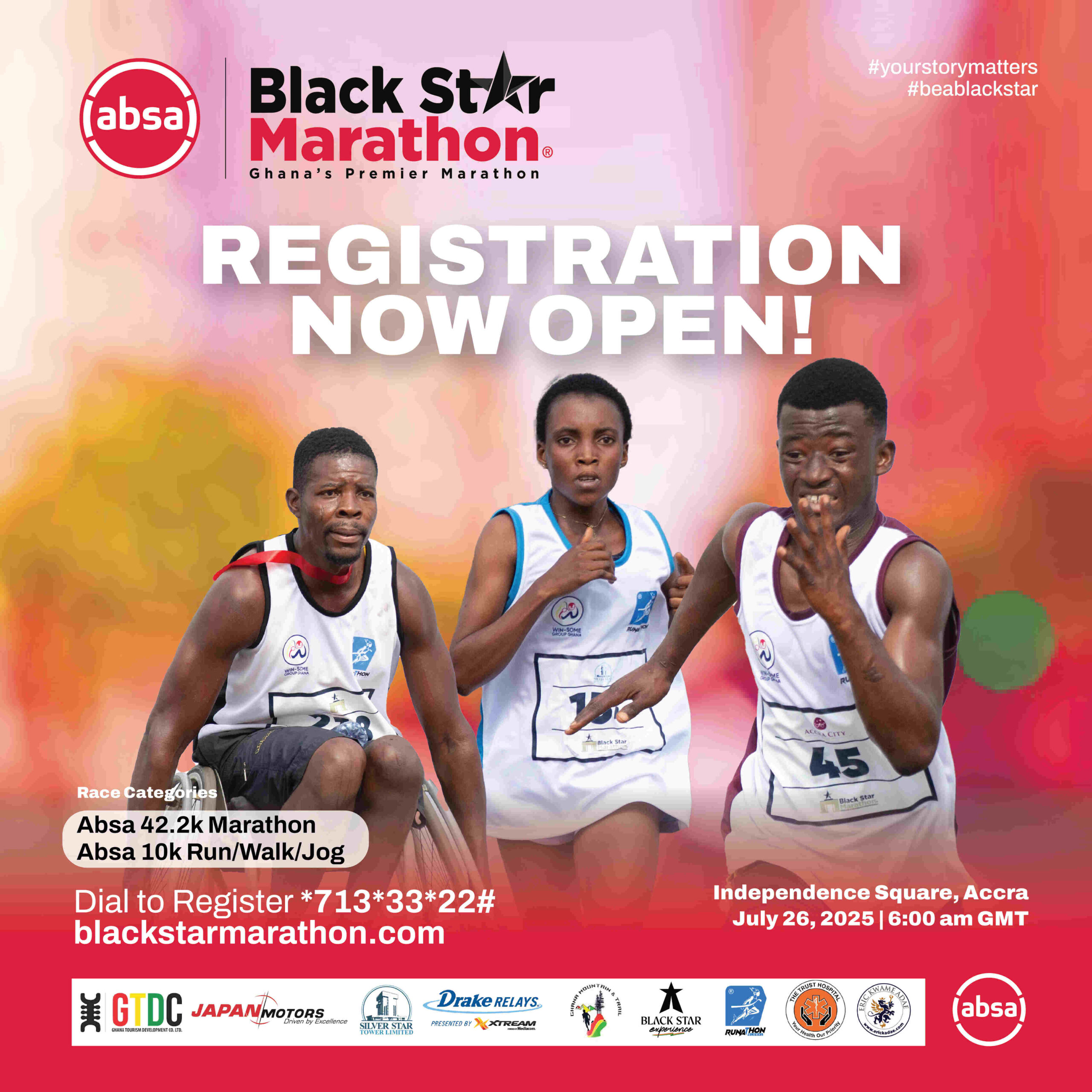 Registration Opens for the Absa Black Star Marathon 2025