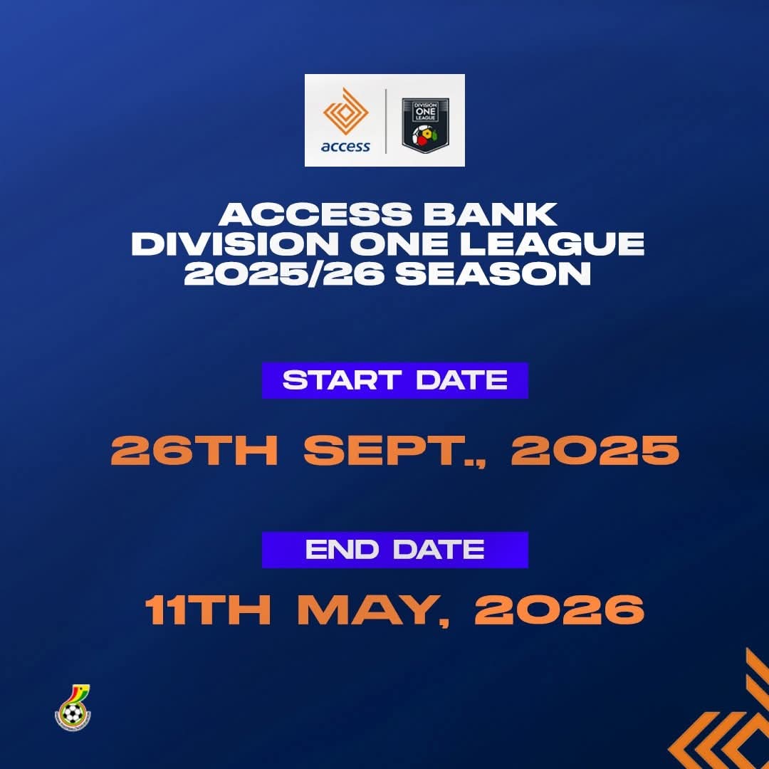 Access Bank Division One League 2025/26 Season Dates Announced
