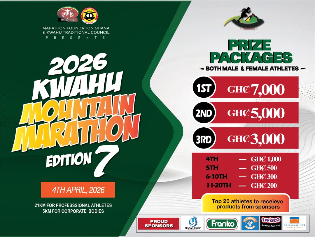 Kwahu Mountain Marathon Cash Prizes Released